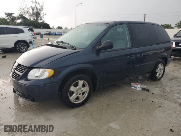 2005 Dodge Caravan SXT with VIN 1D4GP45R75B383992, listed as a Copart auction lot 64492435 with Not provided miles and Salvage title. Bid and sale history available at DreamBid. Image 1.