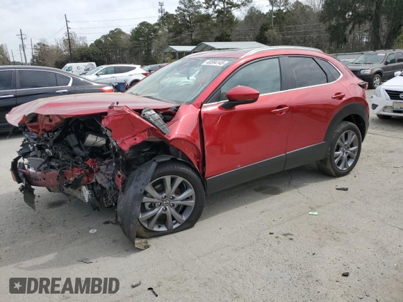 2025 Mazda CX-30 S Preferred with VIN 3MVDMBCM0SM763683, listed as a Copart auction lot 48594145 with Not Provided miles and Salvage Title. Bid and sale history available at DreamBid. Image 1.