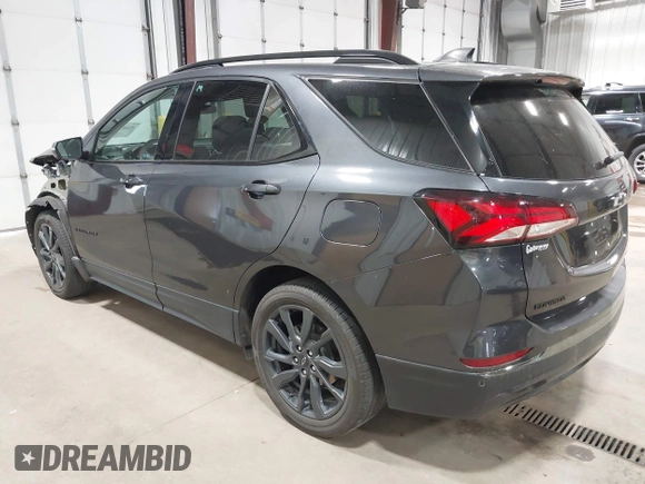 2022 Chevrolet Equinox RS with VIN 3GNAXWEV0NS173242, listed as a IAAI auction lot 42483371 with 28,159 mi miles and . Bid and sale history available at DreamBid. Image 3.