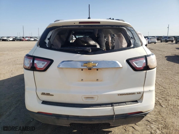 2015 Chevrolet Traverse LS with VIN 1GNKRFKD4FJ244052, listed as a Copart auction lot 51437555 with 0 mi miles and Salvage Title. Bid and sale history available at carsss.com. Image 6.