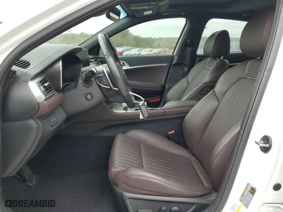 2022 Genesis G70 2.0T with VIN KMTG34TA7NU098009, listed as a Copart auction lot 79893804 with 42,195 mi miles and Salvage Title. Bid and sale history available at carsss.com. Image 7.
