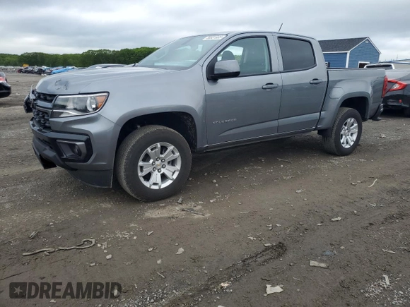 2022 Chevrolet Colorado 2WD LT with VIN 1GCGSCEN4N1320129, listed as a Copart auction lot 56931835 with 20,824 mi miles and Salvage title. Bid and sale history available at DreamBid. Image 1.
