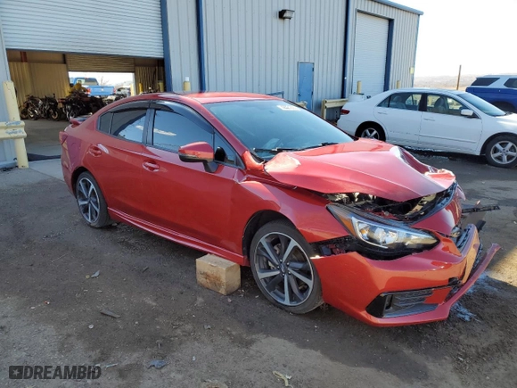 2020 Subaru Impreza Sport with VIN 4S3GKAL67L3606929, listed as a Copart auction lot 42021665 with 64,730 mi miles and Salvage Title. Bid and sale history available at carsss.com. Image 4.