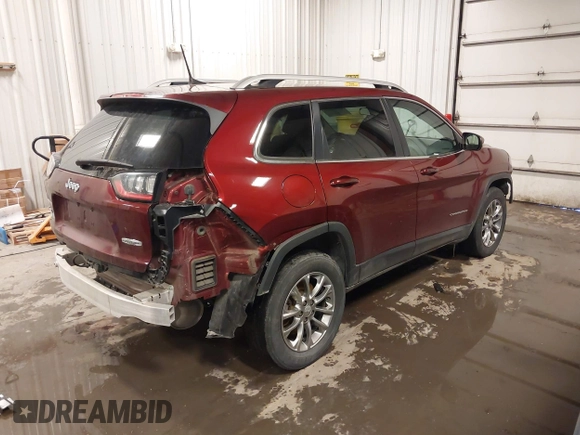 2019 Jeep Cherokee Latitude Plus with VIN 1C4PJMLB2KD198561, listed as a IAAI auction lot 41731691 with 71,129 mi miles. Bid and sale history available at carsss.com. Image 4.
