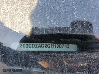2016 Dodge Challenger SXT Plus with VIN 2C3CDZAG2GH100743, listed as a Copart auction lot 46040555 with 141,315 mi miles and Salvage Title. Bid and sale history available at carsss.com. Image 13.