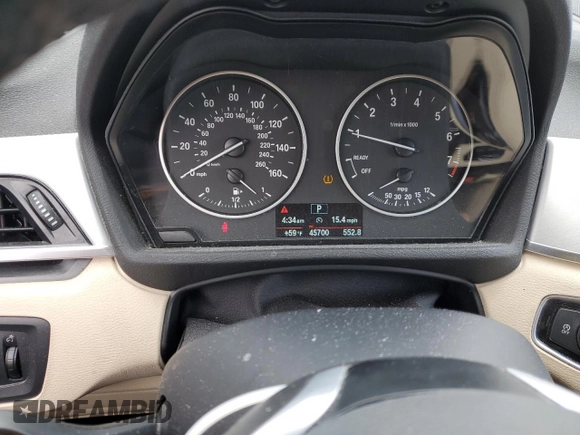 2016 BMW X1 xDrive28i z VIN WBXHT3C37GP882189, wystawiony jako Copart lot #56983985 z przebiegiem 45 700 mil mil oraz Szkoda całkowita • Salvage title. Historia ofert i sprzedaży dostępna na DreamBid. Obrazek 9.