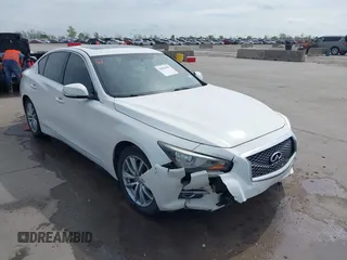 2017 Infiniti Q50 Premium with VIN JN1EV7APXHM741615, listed as a IAAI auction lot 41876088 with 84,774 mi miles and . Bid and sale history available at carsss.com. Image 1.