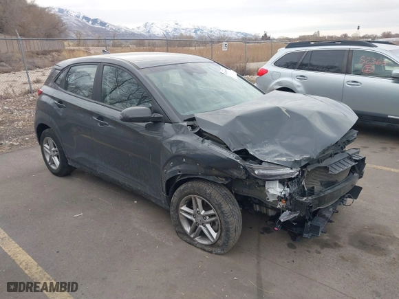 2023 Hyundai Kona SE with VIN KM8K2CAB5PU040450, listed as a IAAI auction lot 41490951 with 35,470 mi miles. Bid and sale history available at carsss.com. Image 1.