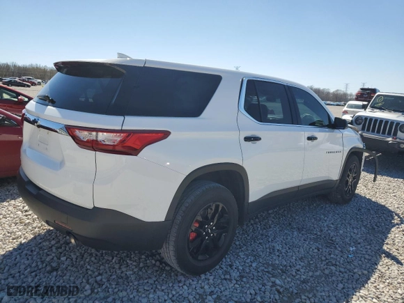 2019 Chevrolet Traverse LS with VIN 1GNERFKW4KJ268585, listed as a Copart auction lot 49593095 with 72,415 mi miles and Salvage Title. Bid and sale history available at carsss.com. Image 3.