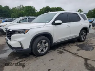 2023 Honda Pilot EX-L with VIN 5FNYG1H44PB010229, listed as a Copart auction lot 61430365 with 23,801 mi miles and Salvage title. Bid and sale history available at DreamBid. Image 1.