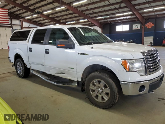 2011 Ford F-150 XLT with VIN 1FTFW1ET5BFC01720, listed as a Copart auction lot 52070125 with 192,160 mi miles and Salvage Title. Bid and sale history available at carsss.com. Image 4.