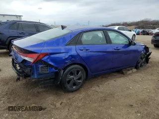 2022 Hyundai Elantra SEL with VIN KMHLM4AG4NU321006, listed as a Copart auction lot 50836235 with 45,307 mi miles and Salvage Title. Bid and sale history available at DreamBid. Image 3.