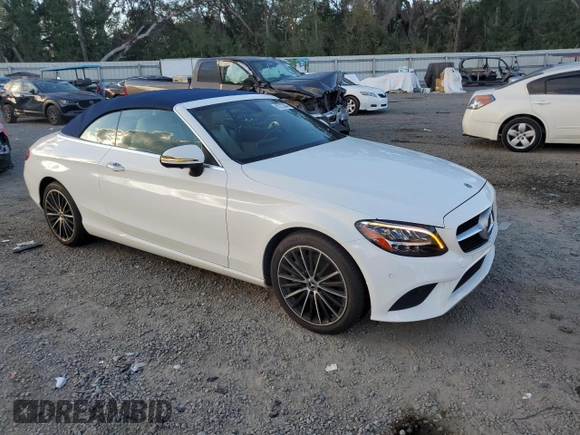 2019 Mercedes-Benz C 300 with VIN WDDWK8EB8KF791235, listed as a Copart auction lot 85212844 with Not provided miles and Salvage title. Bid and sale history available at DreamBid. Image 4.