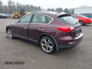 2012 Infiniti EX Journey with VIN JN1AJ0HR1CM451376, listed as a IAAI auction lot 41895135 with 165,592 mi miles. Bid and sale history available at carsss.com. Image 3.