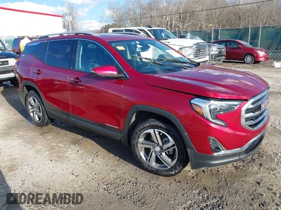 2021 GMC Terrain SLT with VIN 3GKALVEV2ML322987, listed as a IAAI auction lot 41661019 with 62,944 mi miles and . Bid and sale history available at carsss.com. Image 1.