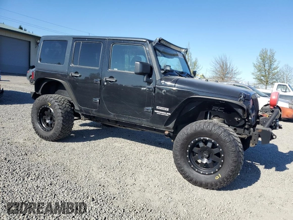 2014 Jeep Wrangler Unlimited Sport with VIN 1C4BJWDG1EL308834, listed as a Copart auction lot 53710065 with 127,612 mi miles and Clean Title. Bid and sale history available at DreamBid. Image 4.