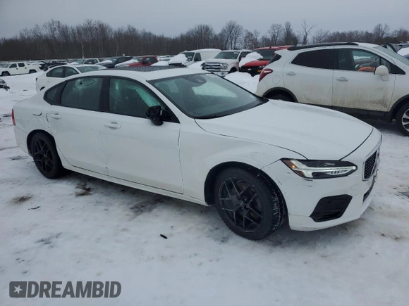 2020 Volvo S90 R-Design with VIN LVYA22MT2LP173215, listed as a Copart auction lot 46662405 with 54,491 mi miles and Salvage Title. Bid and sale history available at carsss.com. Image 4.