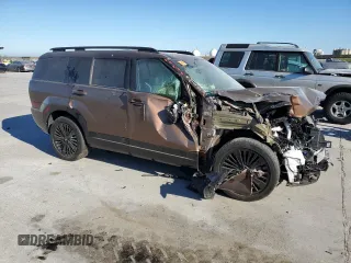2024 Hyundai Santa Fe Hybrid Calligraphy with VIN 5NMP5DG14RH001669, listed as a Copart auction lot 76417794 with 7,605 mi miles and Salvage Title. Bid and sale history available at carsss.com. Image 4.