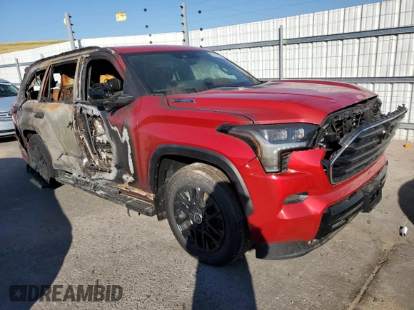 2024 Toyota Sequoia SR5 with VIN 7SVAAABA2RX039793, listed as a Copart auction lot 62465524 with 0 mi miles and Salvage Title. Bid and sale history available at carsss.com. Image 4.
