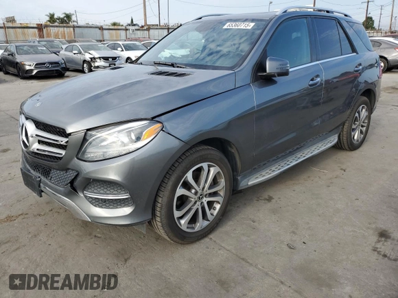 2018 Mercedes-Benz GLE 350 with VIN 4JGDA5JBXJB053673, listed as a Copart auction lot 65360715 with 72,997 mi miles and Salvage title. Bid and sale history available at DreamBid. Image 1.