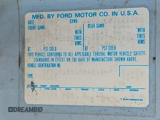 1985 Ford F-150 with VIN 1FTCF15Y1FPA04347, listed as a IAAI auction lot 41767150 with 39,229 mi miles. Bid and sale history available at carsss.com. Image 9.