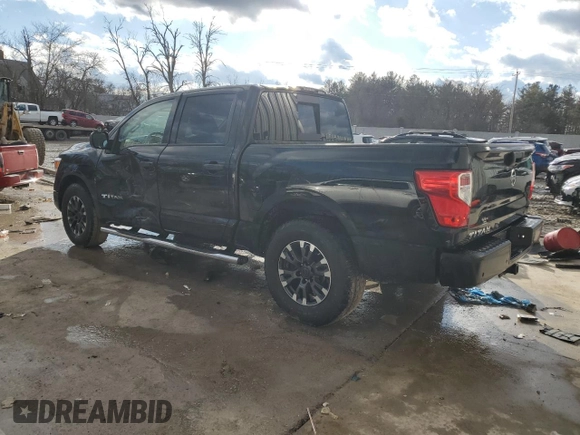 2021 Nissan Titan SV with VIN 1N6AA1EEXMN520417, listed as a Copart auction lot 46589185 with 85,530 mi miles and Salvage Title. Bid and sale history available at DreamBid. Image 2.