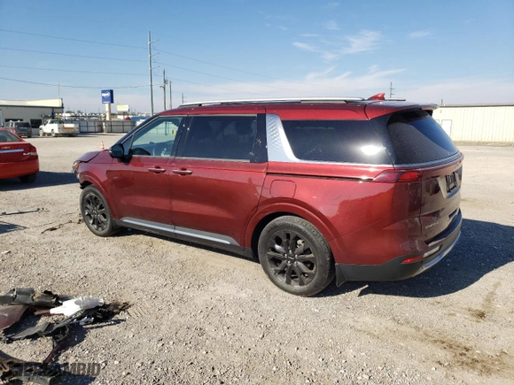 2023 Kia Carnival SX Prestige with VIN KNDNE5H33P6270317, listed as a Copart auction lot 82234494 with 21,884 mi miles and Salvage Title. Bid and sale history available at carsss.com. Image 2.