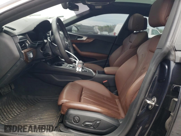 2018 Audi A5 Sportback Premium Plus with VIN WAUENCF51JA065167, listed as a Copart auction lot 45390213 with 59,619 mi miles. Bid and sale history available at carsss.com. Image 7.