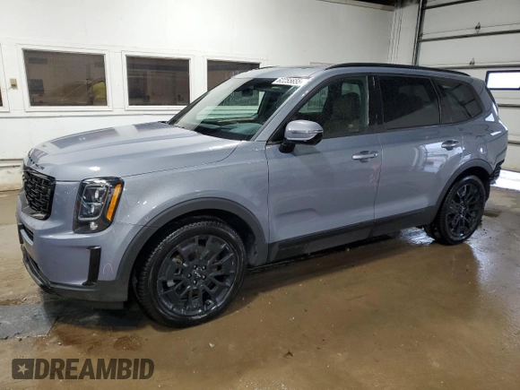 2022 Kia Telluride SX with VIN 5XYP5DHC1NG198157, listed as a Copart auction lot 62255655 with 71,508 mi miles and Salvage title. Bid and sale history available at DreamBid. Image 1.
