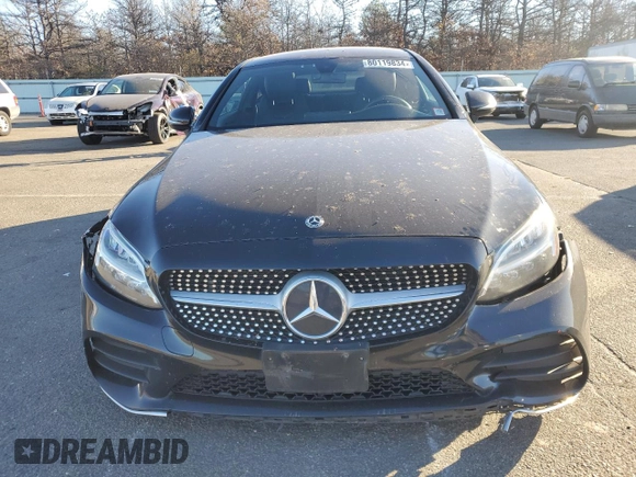 2019 Mercedes-Benz C 300 with VIN WDDWJ8EBXKF834833, listed as a Copart auction lot 80119834 with 51,405 mi miles and Salvage Title. Bid and sale history available at DreamBid. Image 5.