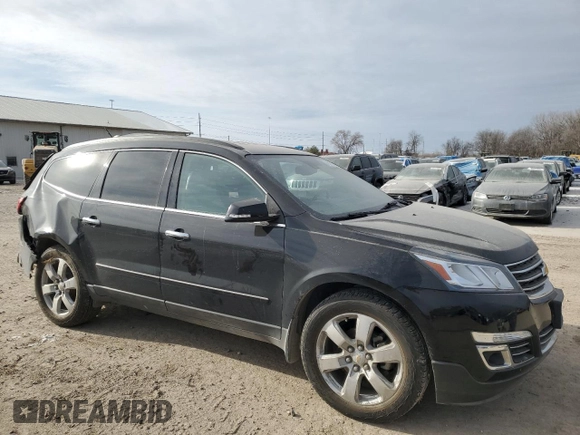 2016 Chevrolet Traverse LTZ with VIN 1GNKVJKD4GJ221628, listed as a Copart auction lot 42177025 with 118,263 mi miles and Salvage Title. Bid and sale history available at DreamBid. Image 4.