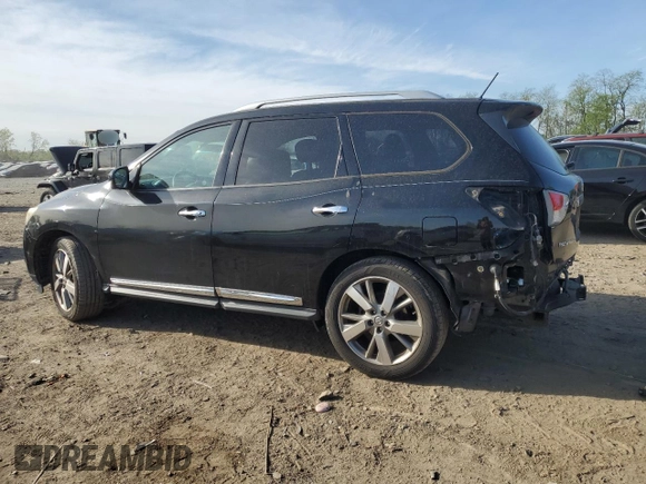 2014 Nissan Pathfinder Platinum with VIN 5N1AR2MM2EC609322, listed as a Copart auction lot 53986575 with 133,062 mi miles and Salvage Title. Bid and sale history available at carsss.com. Image 2.