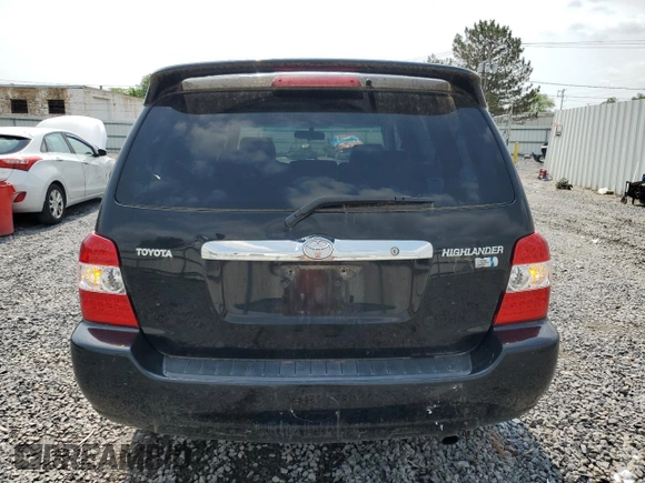 2006 Toyota Highlander with VIN JTEDW21A760014419, listed as a Copart auction lot 60360015 with 210,775 mi miles and Salvage title. Bid and sale history available at DreamBid. Image 6.
