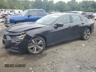 2023 Acura TLX w/Advance Package with VIN 19UUB6F67PA004403, listed as a Copart auction lot 64053274 with 19,561 mi miles and Salvage Title. Bid and sale history available at carsss.com. Image 1.