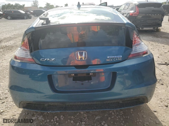2015 Honda CR-Z EX with VIN JHMZF1D64FS003487, listed as a Copart auction lot 68828314 with 80,683 mi miles and Salvage Title. Bid and sale history available at carsss.com. Image 6.
