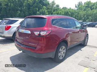 2015 Chevrolet Traverse LT with VIN 1GNKVHKD3FJ337801, listed as a IAAI auction lot 39801496 with 118,159 mi miles and . Bid and sale history available at DreamBid. Image 4.