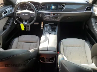 2019 Genesis G80 3.3T Sport with VIN KMHGN4JB6KU289917, listed as a Copart auction lot 75815714 with 45,346 mi miles and Salvage Title. Bid and sale history available at carsss.com. Image 8.
