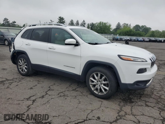 2018 Jeep Cherokee Limited with VIN 1C4PJMDX4JD521615, listed as a Copart auction lot 57250535 with 144,248 mi miles and Salvage title. Bid and sale history available at DreamBid. Image 4.