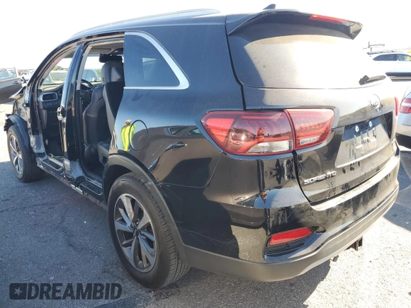 2019 Kia Sorento EX Sport V6 with VIN 5XYPH4A52KG455261, listed as a Copart auction lot 88776265 with 61,308 mi miles and Salvage Title. Bid and sale history available at carsss.com. Image 2.