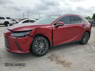 2023 Lexus RX 350 z VIN 2T2BAMBA3PC017342, wystawiony jako Copart lot #55048645 z przebiegiem 21 543 mil mil oraz Szkody całkowita. Historia ofert i sprzedaży dostępna na DreamBid. Obrazek 1.