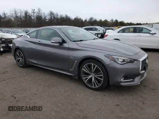 2017 Infiniti Q60 Premium with VIN JN1CV7EL7HM320062, listed as a Copart auction lot 46261505 with 100,971 mi miles and Salvage title. Bid and sale history available at DreamBid. Image 4.