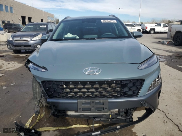 2022 Hyundai Kona Limited with VIN KM8K5CA31NU901359, listed as a Copart auction lot 43634075 with 20,805 mi miles and Salvage Title. Bid and sale history available at carsss.com. Image 5.