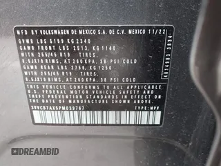 2023 Volkswagen Tiguan SE R-Line Black с VIN 3VVCB7AX5PM039767, выставлен на аукционе IAAI как лот 42014072 с пробегом 18 424 миль миль и . История ставок и продаж доступна на DreamBid. Изображение 9.