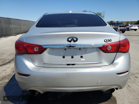 2014 Infiniti Q50 Sport with VIN JN1BV7AP5EM689471, listed as a Copart auction lot 49716815 with 110,461 mi miles and Salvage Title. Bid and sale history available at DreamBid. Image 6.