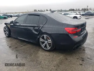 2018 BMW 7 Series 750i with VIN WBA7F0C54JGM22895, listed as a Copart auction lot 44083875 with 0 mi miles and Clean Title. Bid and sale history available at carsss.com. Image 2.