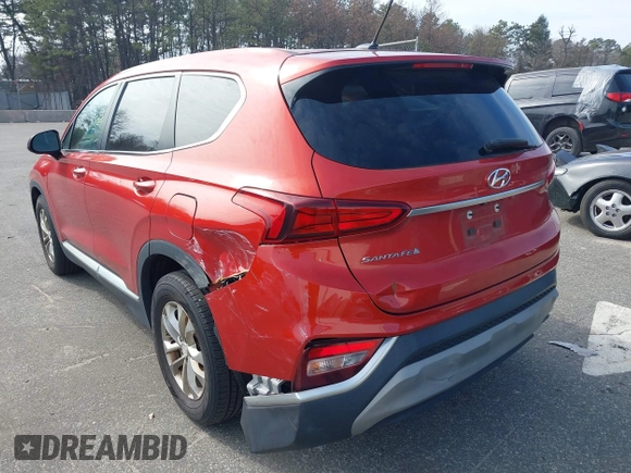 2020 Hyundai Santa Fe SE with VIN 5NMS23AD5LH216758, listed as a IAAI auction lot 41709979 with 145,756 mi miles. Bid and sale history available at carsss.com. Image 3.