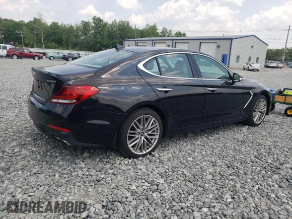 2021 Genesis G70 2.0T with VIN KMTG34LA0MU079767, listed as a Copart auction lot 59688405 with 51,115 mi miles and Salvage title. Bid and sale history available at DreamBid. Image 3.