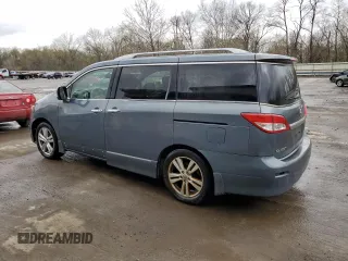 2012 Nissan Quest SL with VIN JN8AE2KPXC9032857, listed as a Copart auction lot 53962625 with 115,093 mi miles and Salvage Title. Bid and sale history available at carsss.com. Image 2.