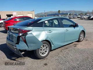 2018 Toyota Prius Two with VIN JTDKARFU9J3065238, listed as a IAAI auction lot 41676208 with 267,357 mi miles. Bid and sale history available at carsss.com. Image 4.