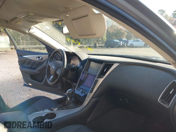 2017 Infiniti Q50 3.0t Premium with VIN JN1EV7AR1HM837831, listed as a IAAI auction lot 41818427 with 68,425 mi miles. Bid and sale history available at carsss.com. Image 5.